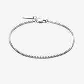 Box Chain Bracelet, 3mm