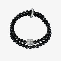 double wrap mantra bracelet with guardian charm