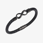 Infinity Leather Bracelet, 6mm