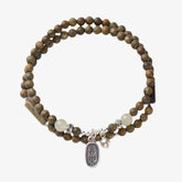 Green Sandalwood Bracelet – Double Wrap Harmony