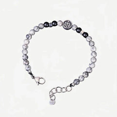 Map Stone Bracelet – Cross Accent, Adjustable