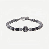Map Stone Bracelet – Cross Accent, Adjustable