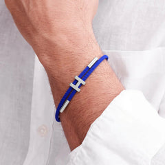 Pulse Cable Bracelet, Silver